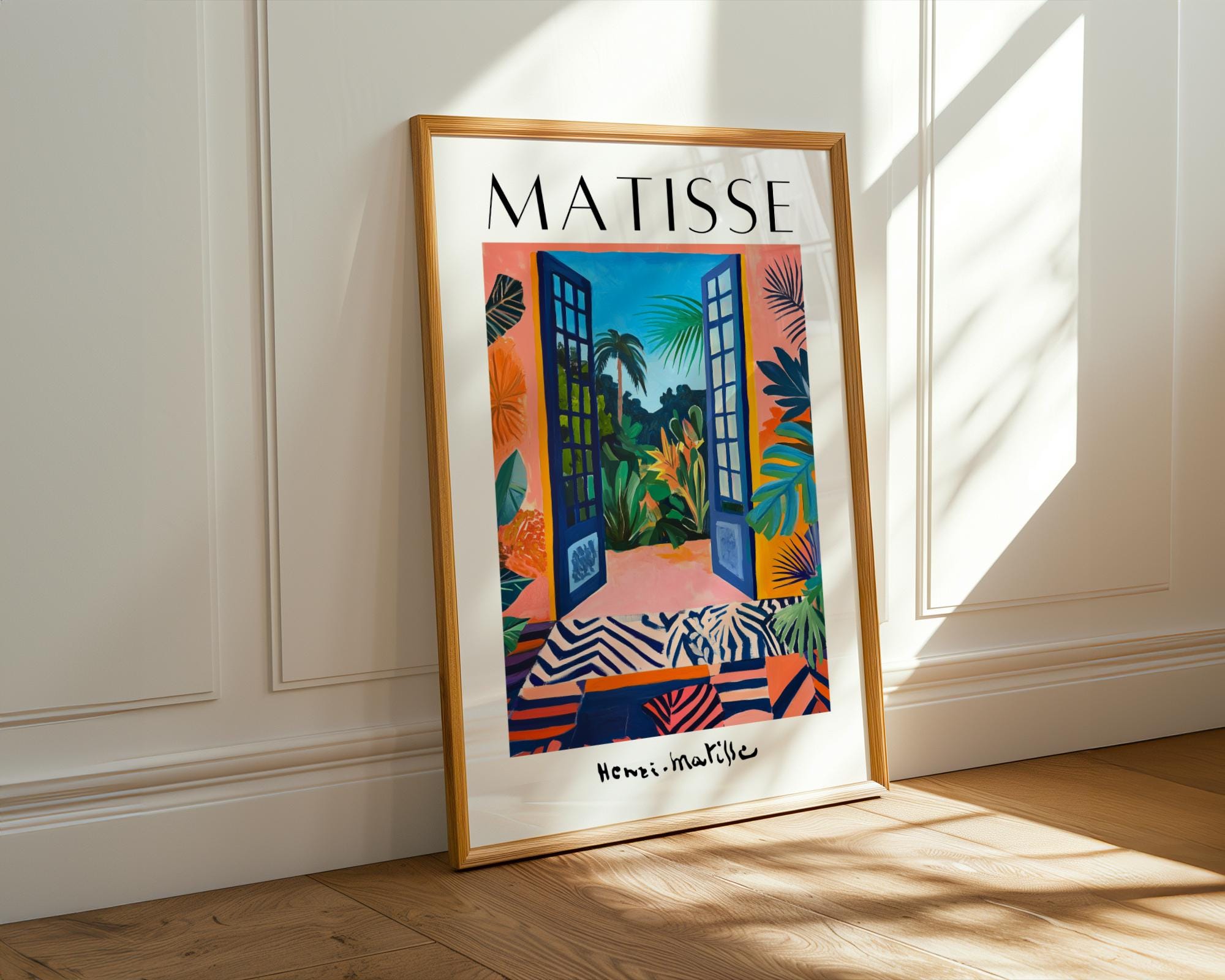 Henri Matisse Print | Inspired Tropical  | Boho Jungle Window Art wall art print, modern home decor, unframed artwork by Nomad & Nest