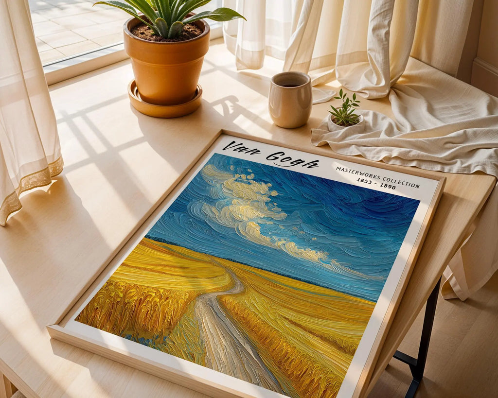 Van Gogh Print | Wheatfield  | Impressionist Landscape Wall Art wall art print, modern home decor, unframed artwork by Nomad & Nest