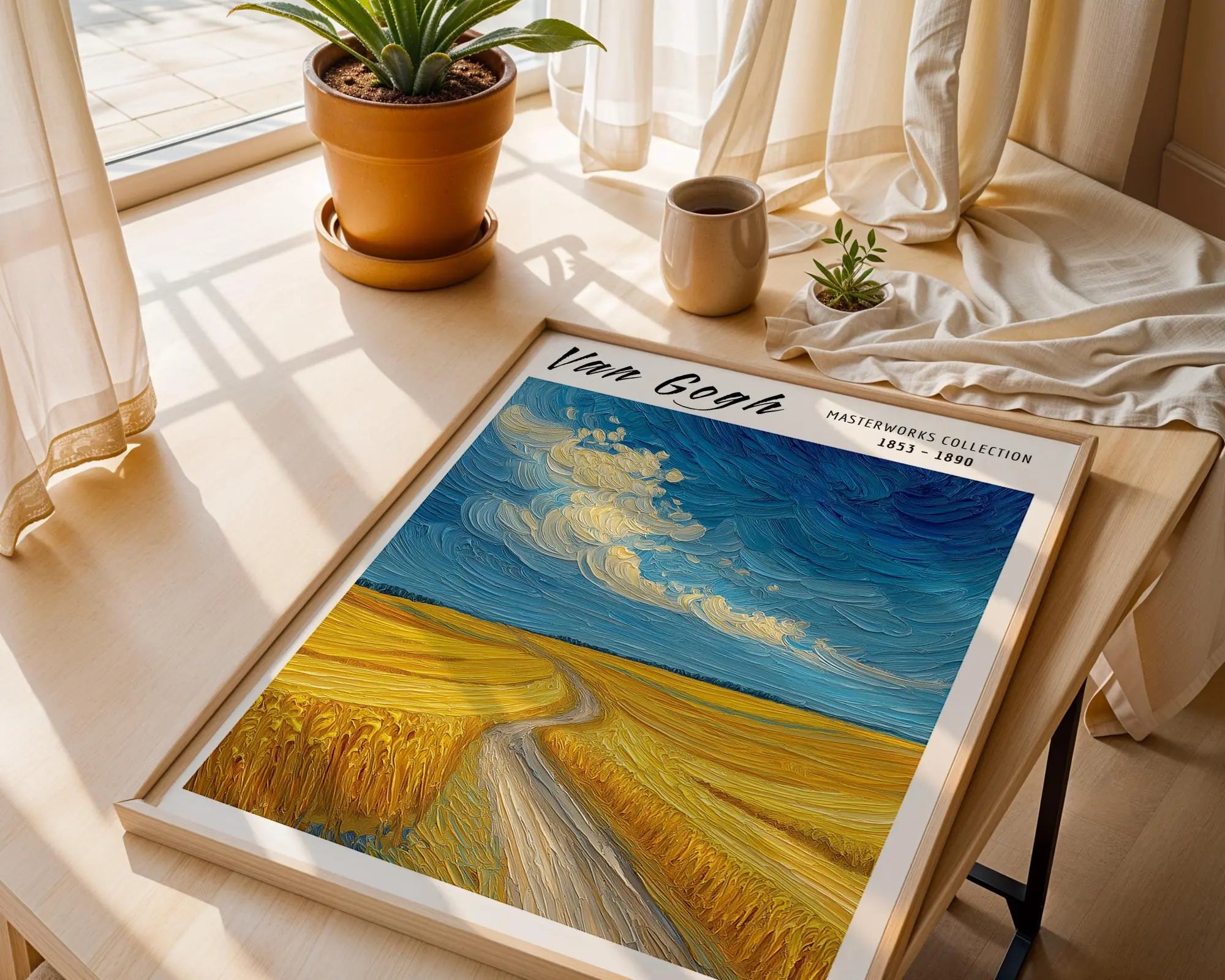 Van Gogh Print | Wheatfield  | Impressionist Landscape Wall Art wall art print, modern home decor, unframed artwork by Nomad & Nest