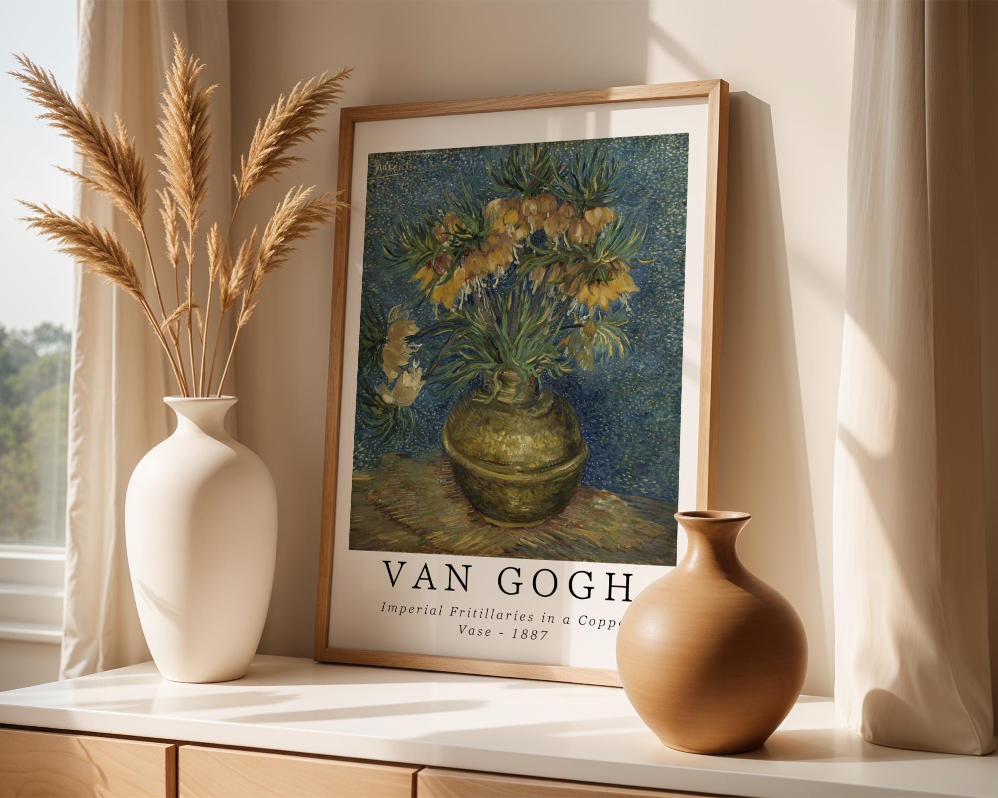 Van Gogh Print | Floral  - Imperial Fritillaries, Botanical Art wall art print, modern home decor, unframed artwork by Nomad & Nest