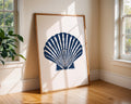 Seashell Wall Art Print | Navy Coastal Decor wall art print, modern home decor, unframed artwork by Nomad & Nest