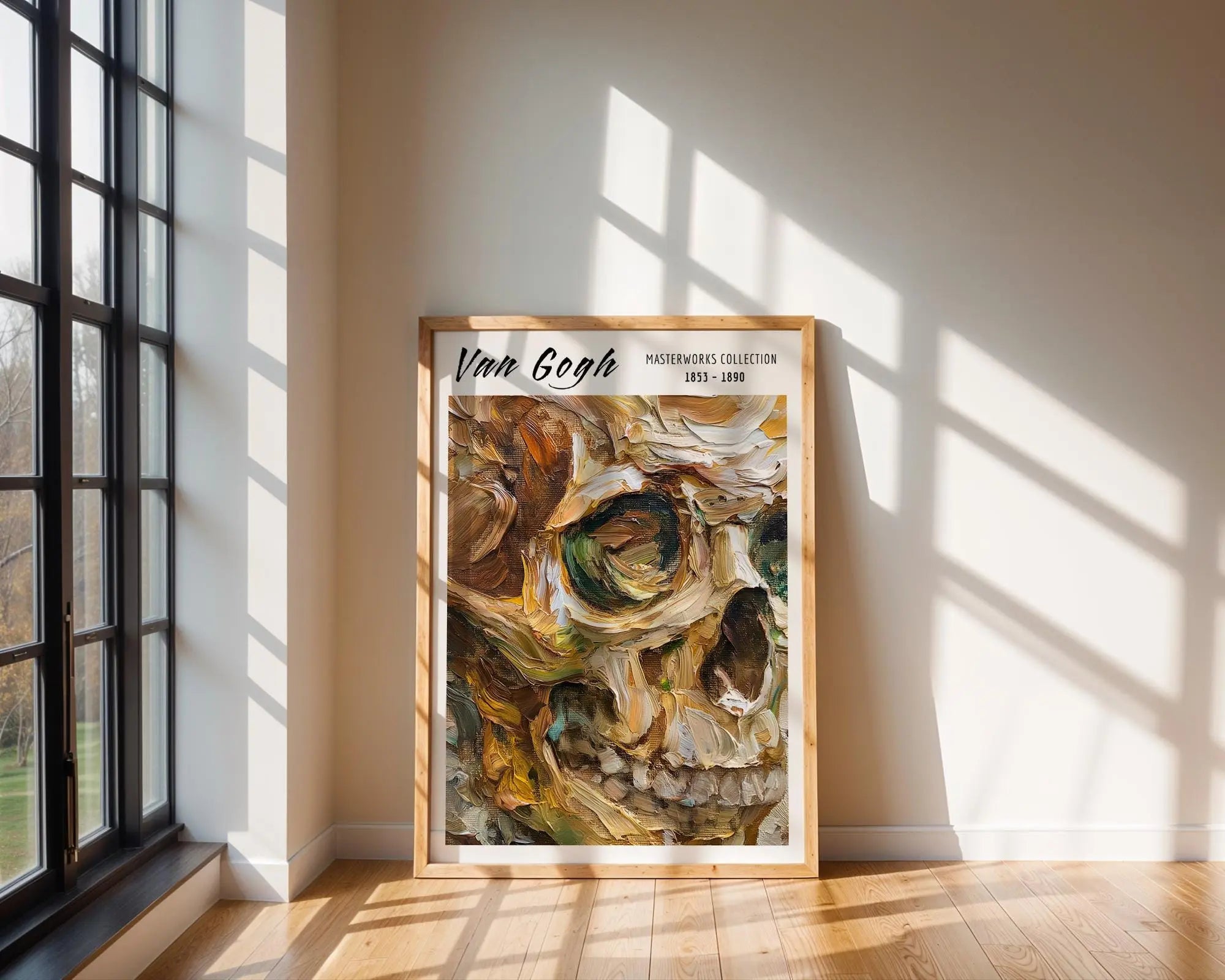Van Gogh Print | Skull Art  | Expressionist Dark Academia Wall Decor wall art print, modern home decor, unframed artwork by Nomad & Nest