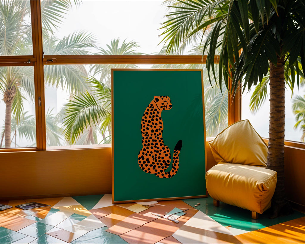 Minimalist Leopard Print | Modern Jungle Wall Art wall art print, modern home decor, unframed artwork by Nomad & Nest