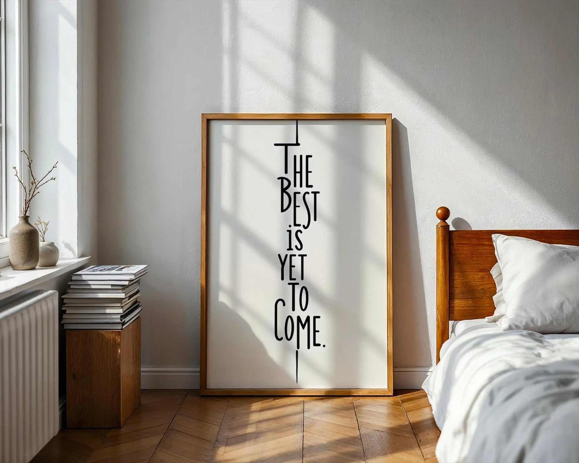 Positive Emotion | The Best Is Yet To Come Wall Art | Minimal Quote Print wall art print, modern home decor, unframed artwork by Nomad & Nest