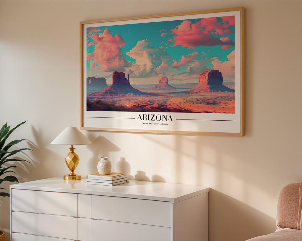 Monument Valley Print | Arizona Desert Travel Poster, Boho Wall Art wall art print, modern home decor, unframed artwork by Nomad & Nest