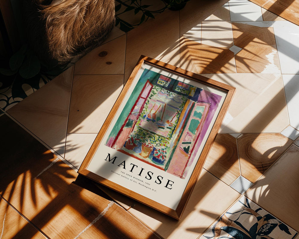 Henri Matisse Print | 'The Open Window' Art | Fauvist Interior Landscape wall art print, modern home decor, unframed artwork by Nomad & Nest