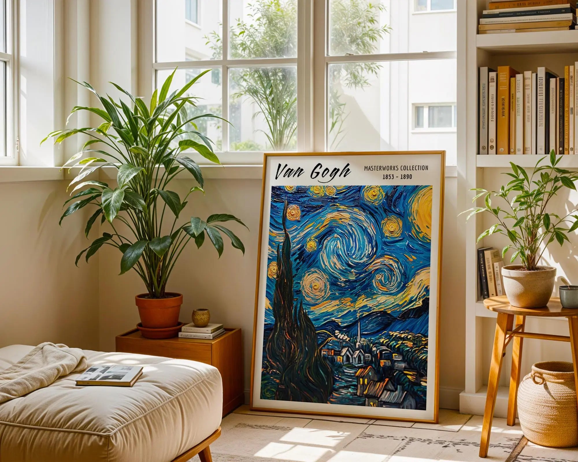 Van Gogh Print | Starry Night Village  | Expressionist Wall Art wall art print, modern home decor, unframed artwork by Nomad & Nest