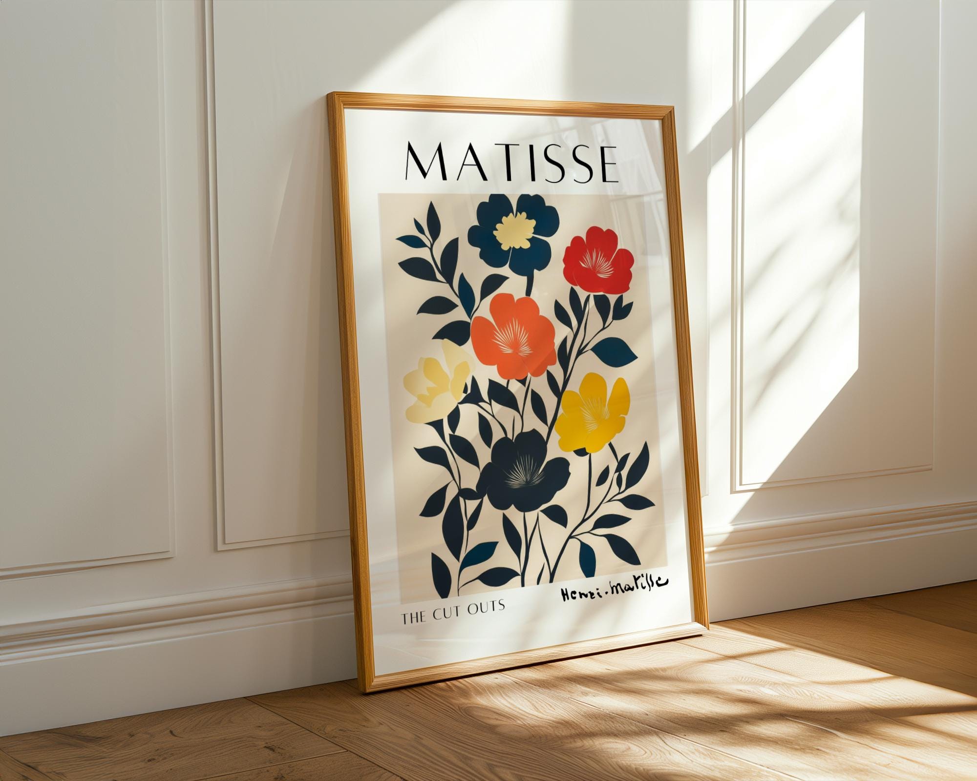 Henri Matisse Print | Inspired Floral  | Abstract Botanical Wall Art wall art print, modern home decor, unframed artwork by Nomad & Nest