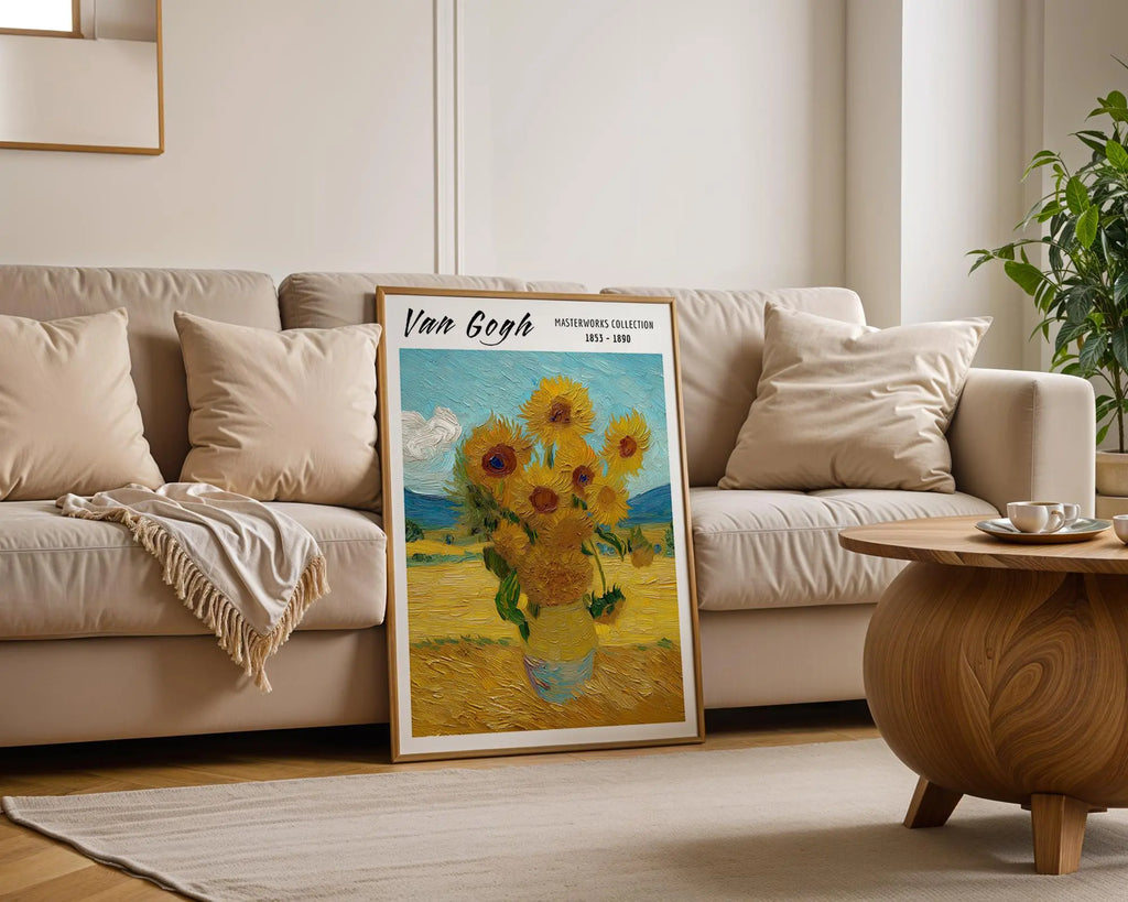 Van Gogh Print | Sunflowers  | Vintage Floral Still Life Poster wall art print, modern home decor, unframed artwork by Nomad & Nest