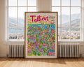 Tallinn Estonia Travel Poster | Bright Baltic City Illustration wall art print, modern home decor, unframed artwork by Nomad & Nest