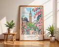 London Travel Poster | Big Ben Architecture Art Print wall art print, modern home decor, unframed artwork by Nomad & Nest