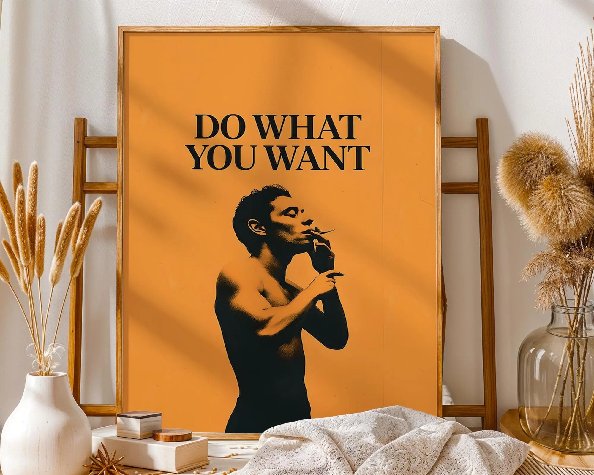 Positive Emotion | Do What You Want | Bold Freedom Quote Wall Art | Modern Statement Poster wall art print, modern home decor, unframed artwork by Nomad & Nest
