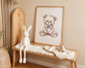Playroom Ideas | Classic Teddy Bear Nursery Art â€“ Neutral Baby Room Print wall art print, modern home decor, unframed artwork by Nomad & Nest