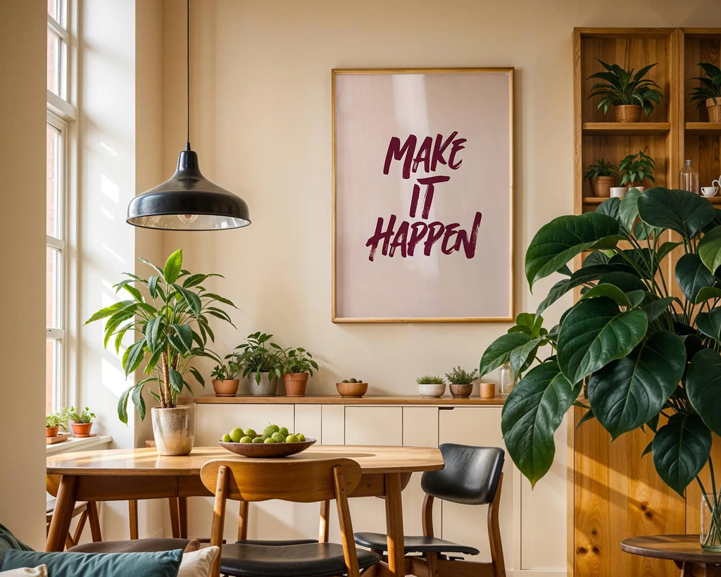 Make It Happen Print | Modern Typography Wall Art wall art print, modern home decor, unframed artwork by Nomad & Nest