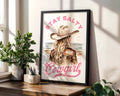 Positive Emotion | Stay Salty Cowgirl Wall Art | Western Coastal Sunset Print, Modern Cowgirl Aesthetic Decor wall art print, modern home decor, unframed artwork by Nomad & Nest