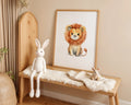 Playroom Ideas | Lion Nursery Wall Art | Safari Animal Baby Decor wall art print, modern home decor, unframed artwork by Nomad & Nest