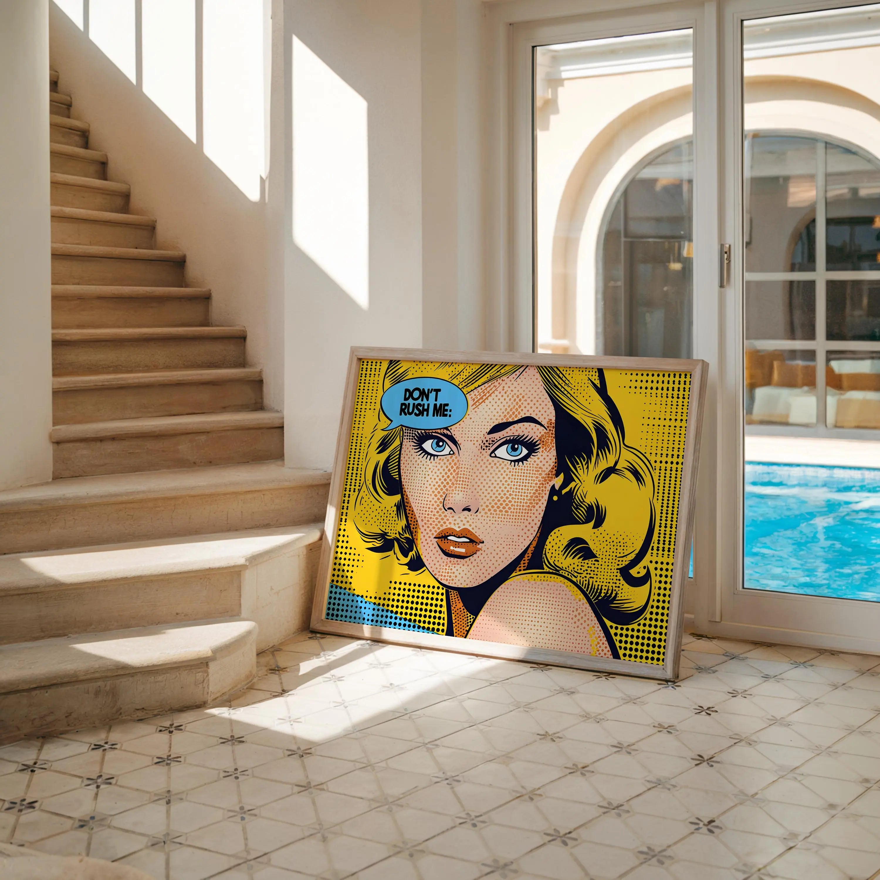 Modern Pop Art | Marilyn Monroe Print | Retro Comic Book Style wall art print, modern home decor, unframed artwork by Nomad & Nest