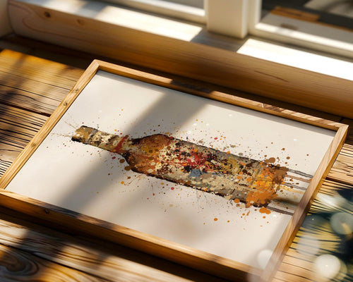 Abstract Liquor Bottle Art Print | Modern Bar Decor wall art print, modern home decor, unframed artwork by Nomad & Nest