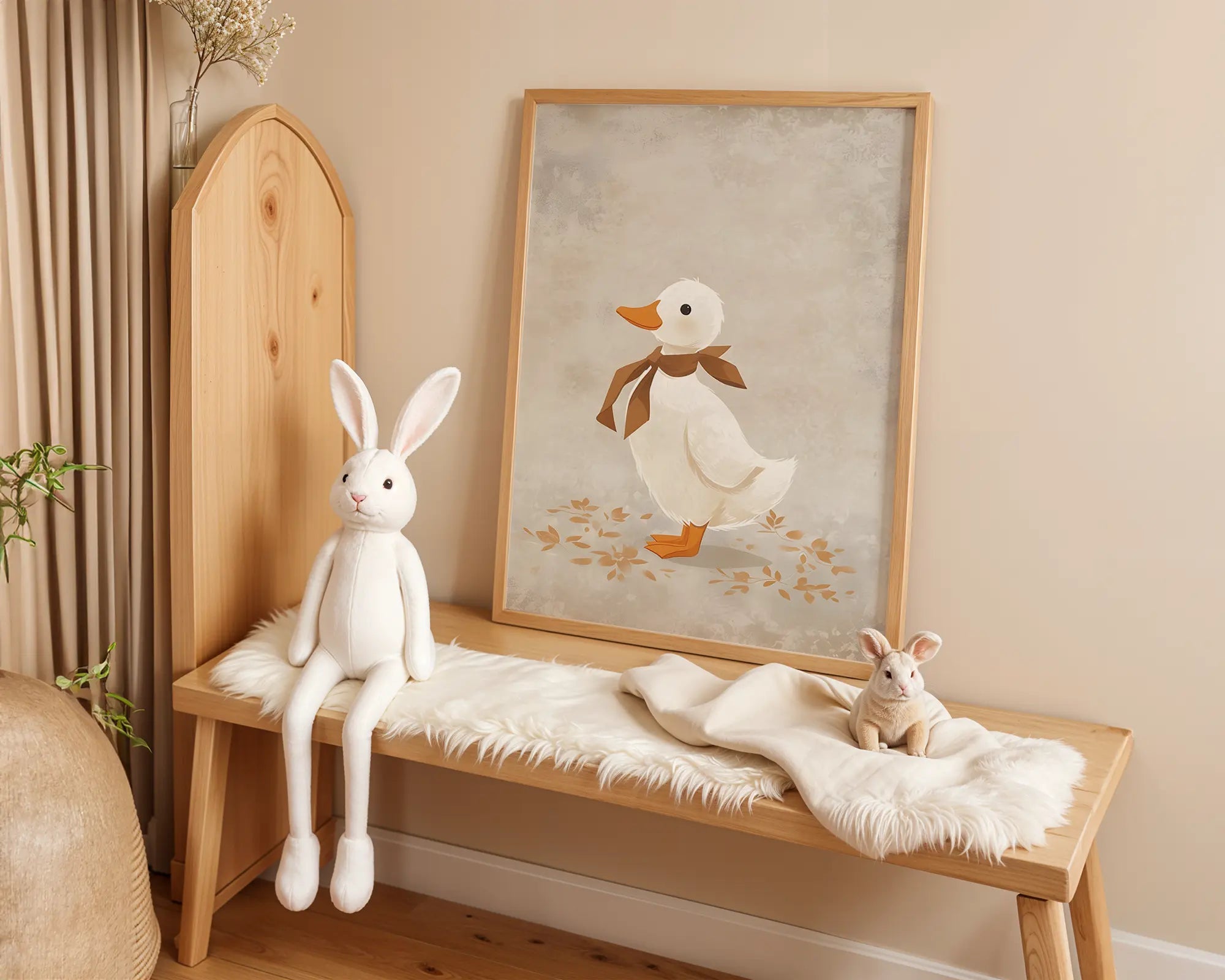 Playroom Ideas | Sweet Duckling Nursery Wall Art â€“ Neutral Baby Room Print wall art print, modern home decor, unframed artwork by Nomad & Nest