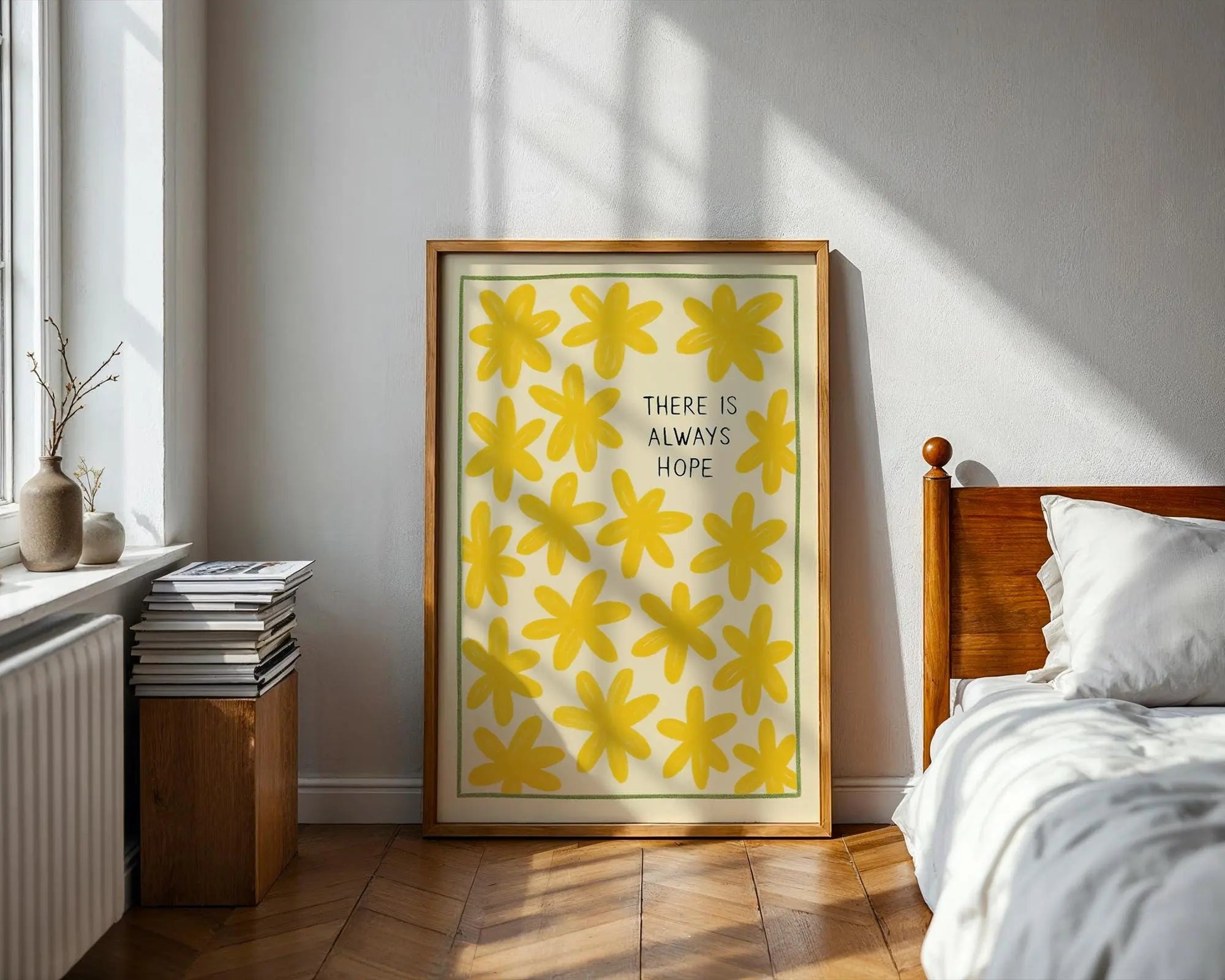 Positive Emotion | There Is Always Hope Wall Art Print | Encouraging Quote wall art print, modern home decor, unframed artwork by Nomad & Nest
