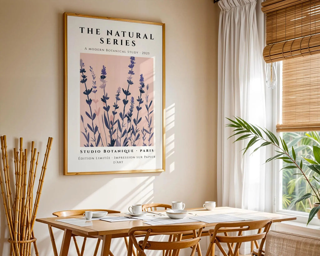 Lavender Botanical Print • Minimalist French Illustration wall art print, modern home decor, unframed artwork by Nomad & Nest