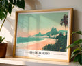 Rio de Janeiro Print | Ipanema Beach, Brazil Travel Poster wall art print, modern home decor, unframed artwork by Nomad & Nest