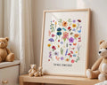 Playroom Ideas | Stay Wild Flower Child Nursery Art | Botanical Wall Print wall art print, modern home decor, unframed artwork by Nomad & Nest
