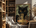 Japanese Poster | Ramen Cat Art Print – Funny  Kimono wall art print, modern home decor, unframed artwork by Nomad & Nest