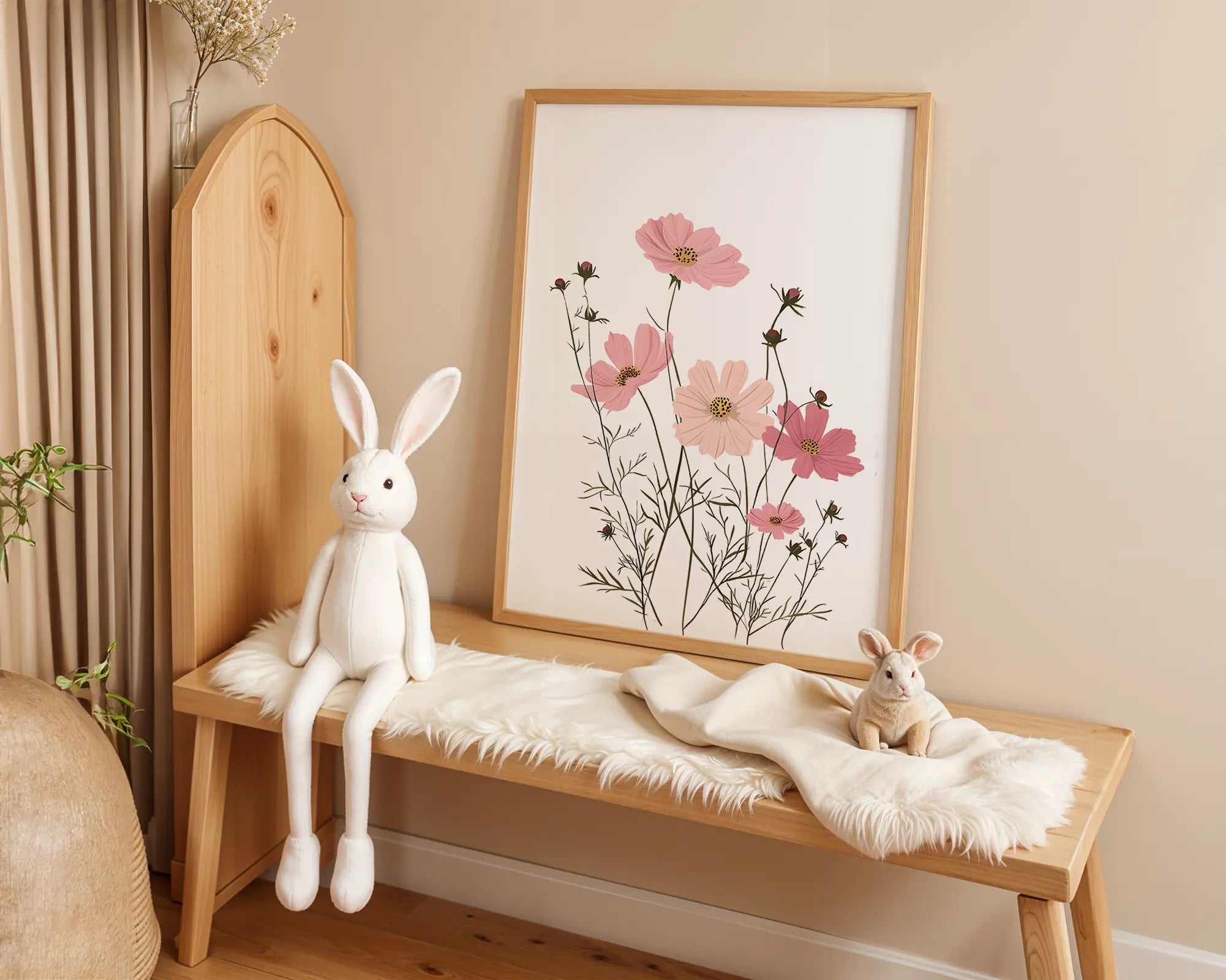 Playroom Ideas | Pastel Meadow Nursery Print | Elegant Floral Baby Wall Art wall art print, modern home decor, unframed artwork by Nomad & Nest