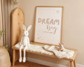 Playroom Ideas | Dream Big Nursery Wall Art | Neutral Typography Baby Print wall art print, modern home decor, unframed artwork by Nomad & Nest