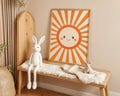 Playroom Ideas | Smiling Sun Nursery Wall Art | Happy Baby Room Decor wall art print, modern home decor, unframed artwork by Nomad & Nest