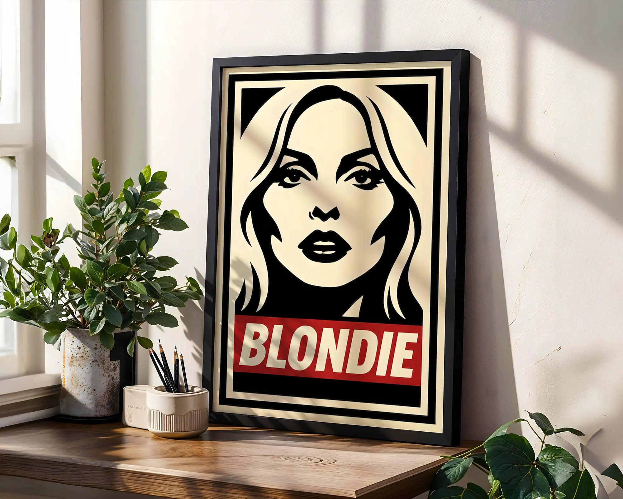 Positive Emotion | Blondie Wall Art | Retro Icon Portrait Print | Music Inspired Decor | Vintage Pop Art Poster wall art print, modern home decor, unframed artwork by Nomad & Nest