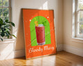 Bloody Mary Cocktail Print | Retro Modern Bar Illustration wall art print, modern home decor, unframed artwork by Nomad & Nest