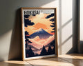 Japanese Poster | Mount Fuji Art Print –  Sunset, Hokusai Inspired wall art print, modern home decor, unframed artwork by Nomad & Nest