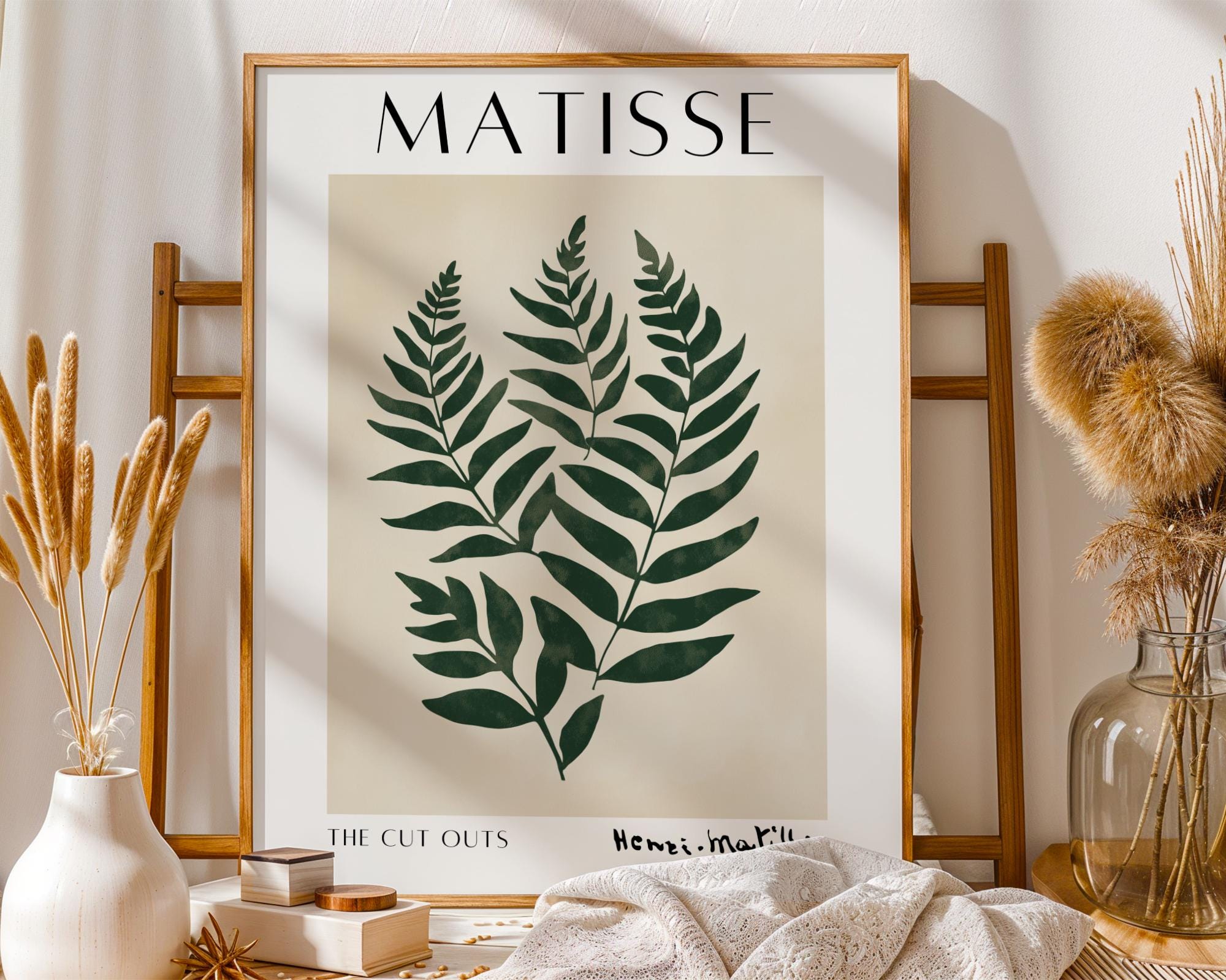 Henri Matisse Print | Inspired Fern  | Modern Botanical Wall Art wall art print, modern home decor, unframed artwork by Nomad & Nest