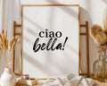 Ciao Bella Print | Minimalist Italian Wall Art wall art print, modern home decor, unframed artwork by Nomad & Nest