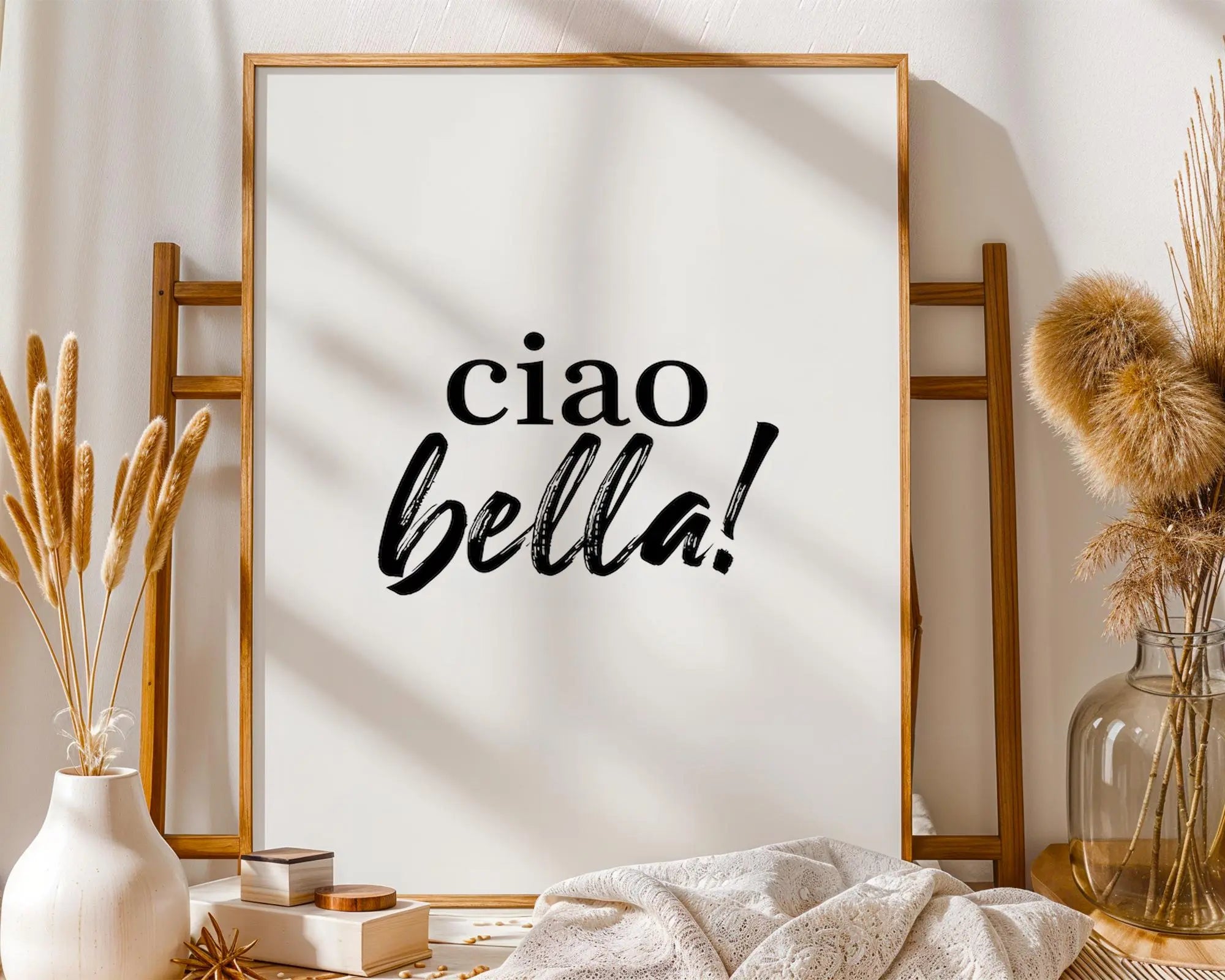 Ciao Bella Print | Minimalist Italian Wall Art wall art print, modern home decor, unframed artwork by Nomad & Nest