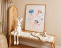 Playroom Ideas | Watercolour Jellyfish Nursery Art | Ocean Animal Wall Print wall art print, modern home decor, unframed artwork by Nomad & Nest