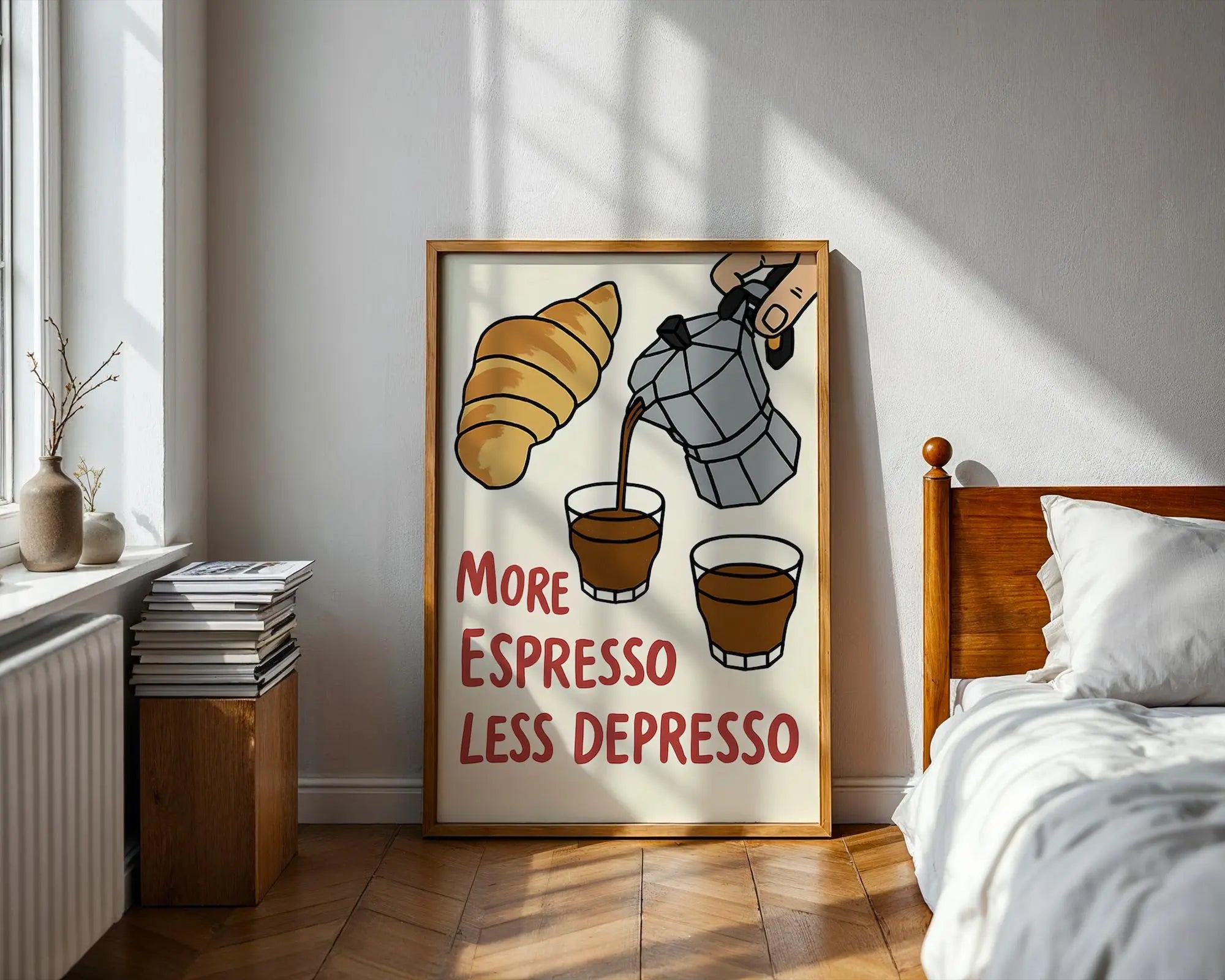 Espresso Quote Print | Funny Kitchen Wall Art wall art print, modern home decor, unframed artwork by Nomad & Nest