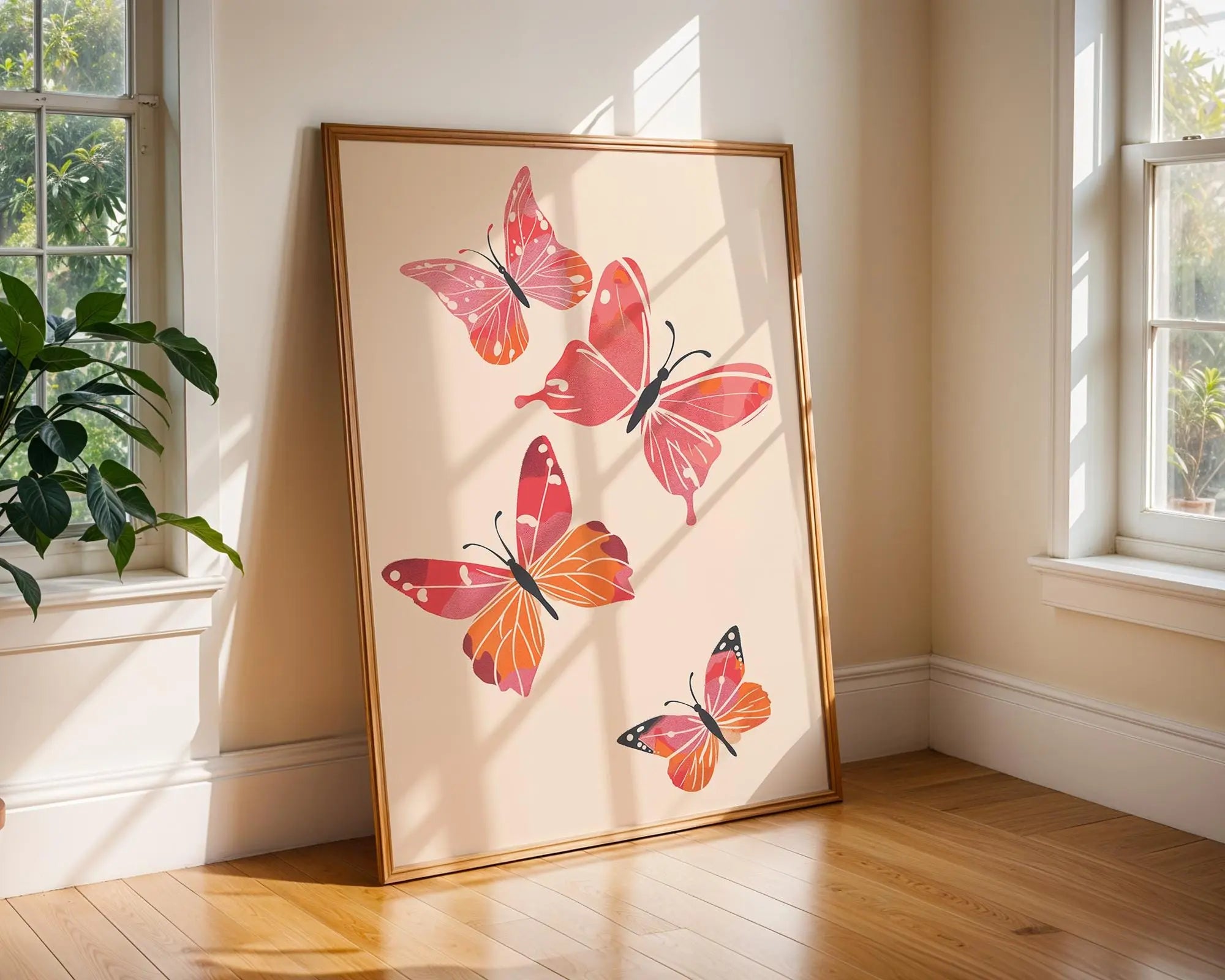 Colorful Butterfly Wall Art Print | Whimsical Insect Illustration wall art print, modern home decor, unframed artwork by Nomad & Nest
