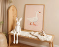 Playroom Ideas | Goose Nursery Wall Art | Minimal Farm Animal Baby Print wall art print, modern home decor, unframed artwork by Nomad & Nest