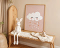 Playroom Ideas | Sleepy Cloud Nursery Wall Art | Neutral Boho Rain Print wall art print, modern home decor, unframed artwork by Nomad & Nest