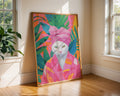 Colourful Prints | Funny Cat Print | Tropical Bathroom Art, Spa Day Poster wall art print, modern home decor, unframed artwork by Nomad & Nest