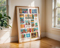 Colourful Prints | Vintage Matchbox Art Print | Retro Summer Travel Poster wall art print, modern home decor, unframed artwork by Nomad & Nest