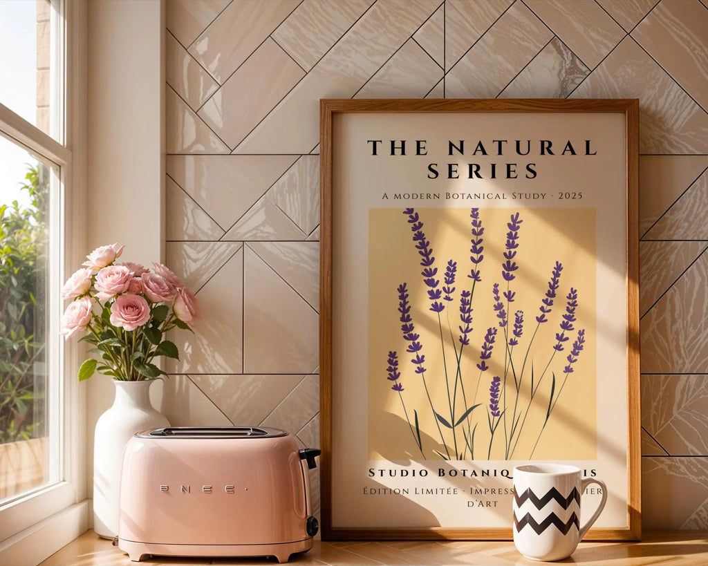 Lavender Botanical Print • Modern Floral Wall Art wall art print, modern home decor, unframed artwork by Nomad & Nest