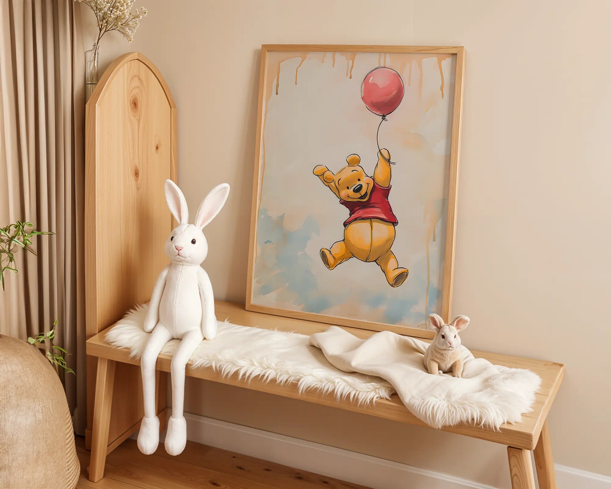 Playroom Ideas | Playful Bear Nursery Wall Art | Storybook Animal Baby Print wall art print, modern home decor, unframed artwork by Nomad & Nest