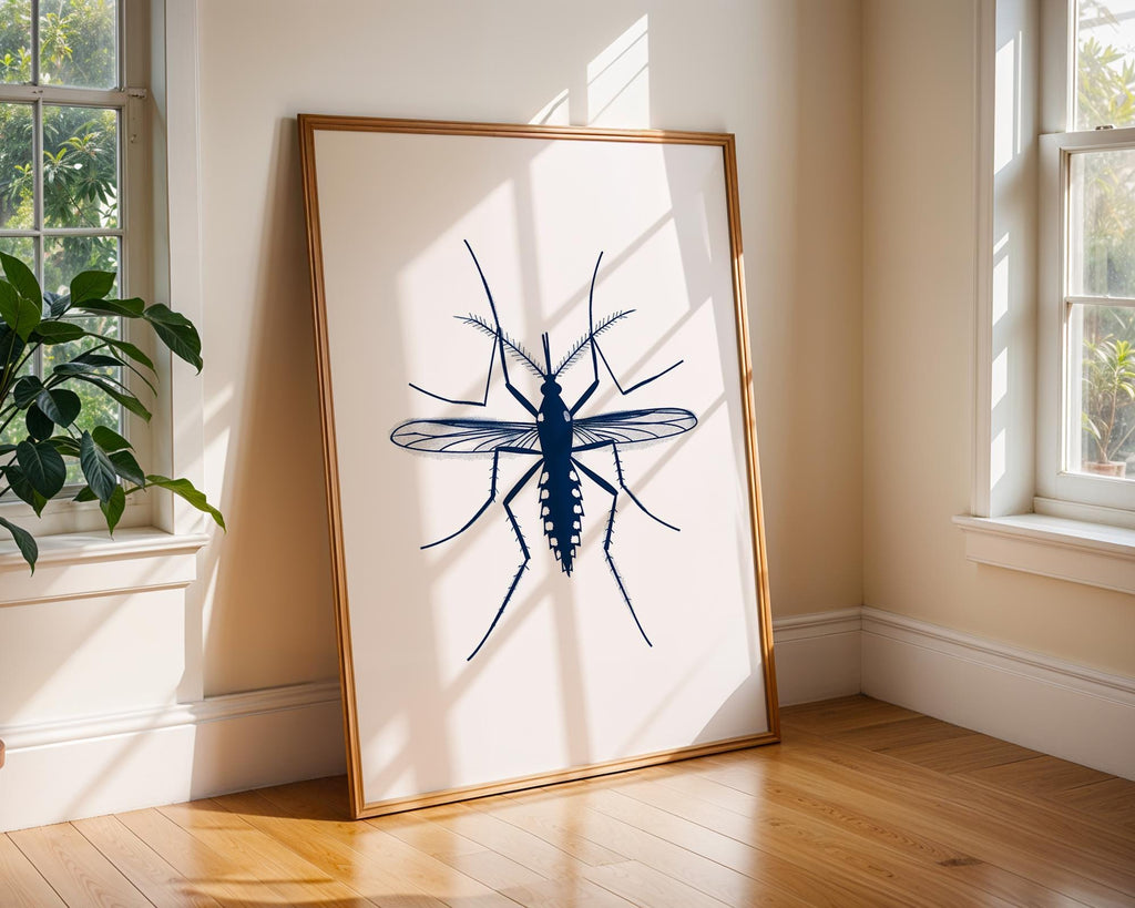 Mosquito Wall Art Print | Modern Insect Decor wall art print, modern home decor, unframed artwork by Nomad & Nest
