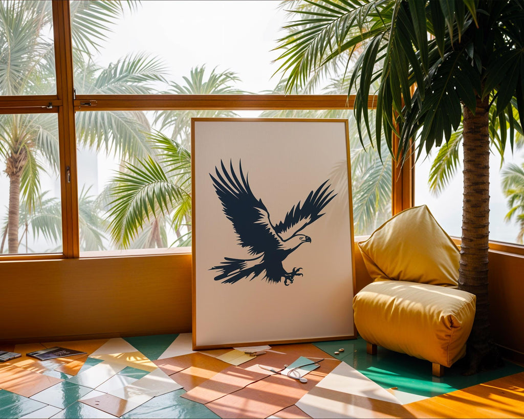 Majestic Eagle Print | Scandinavian Nature Art wall art print, modern home decor, unframed artwork by Nomad & Nest