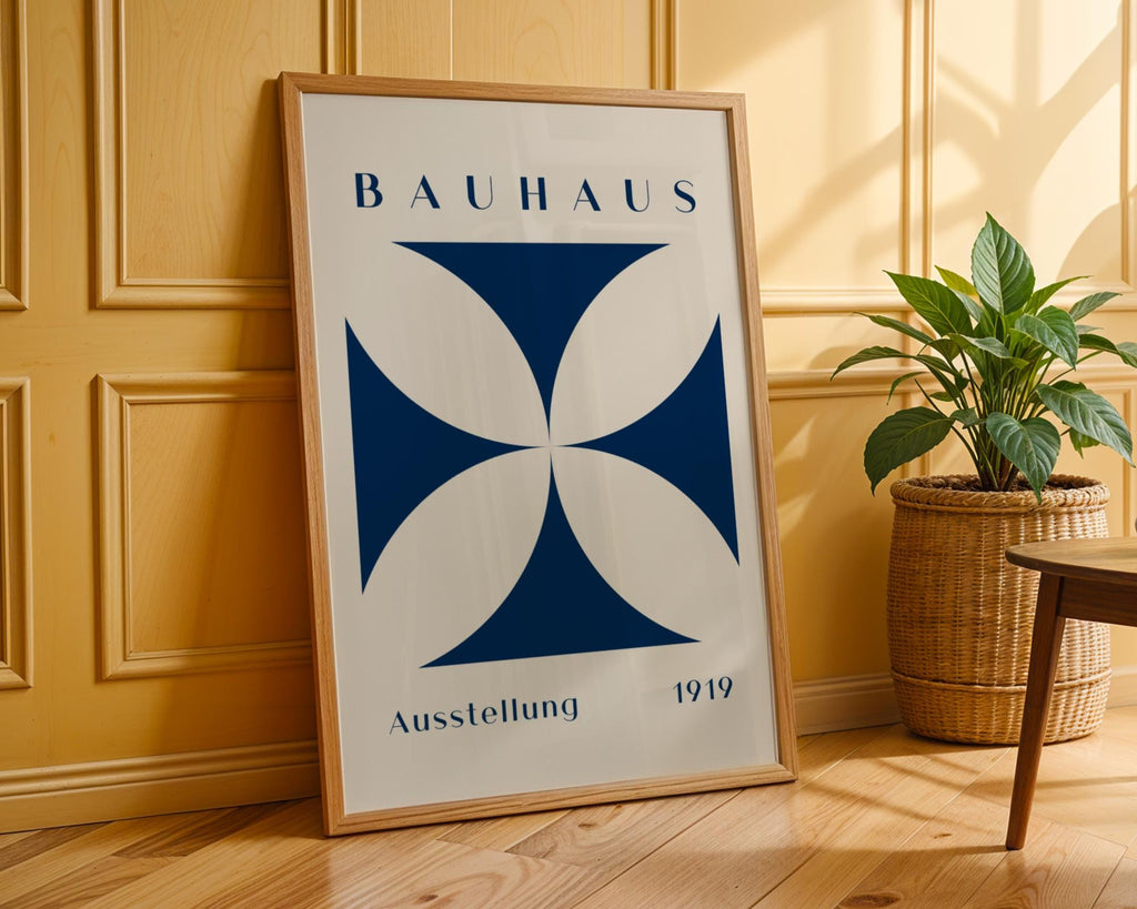 Bauhaus Poster Exhibition Art Print | Mid Century Modern Geometric wall art print, modern home decor, unframed artwork by Nomad & Nest