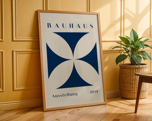 Bauhaus Poster Exhibition Art Print | Mid Century Modern Geometric wall art print, modern home decor, unframed artwork by Nomad & Nest
